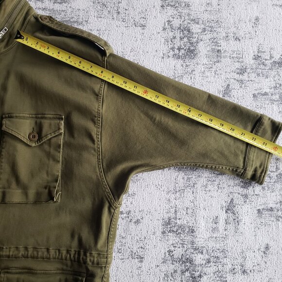 Army Olive Green William Rast Sires Utility Jacket w/ Hood - Picture 13 of 16